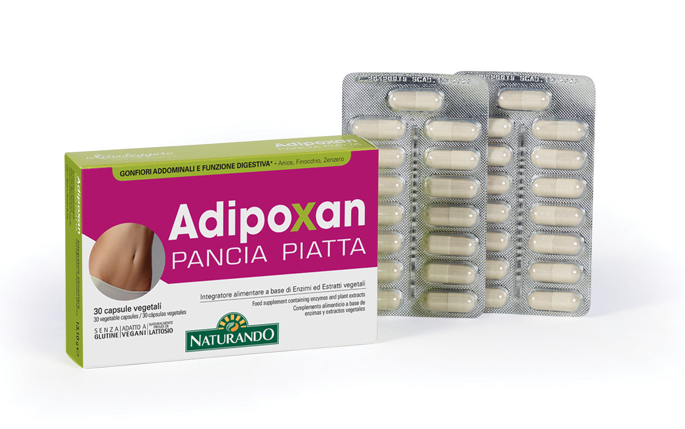 Trattamento Gonfiore Adipoxan Pancia Piatta - 30 capsule