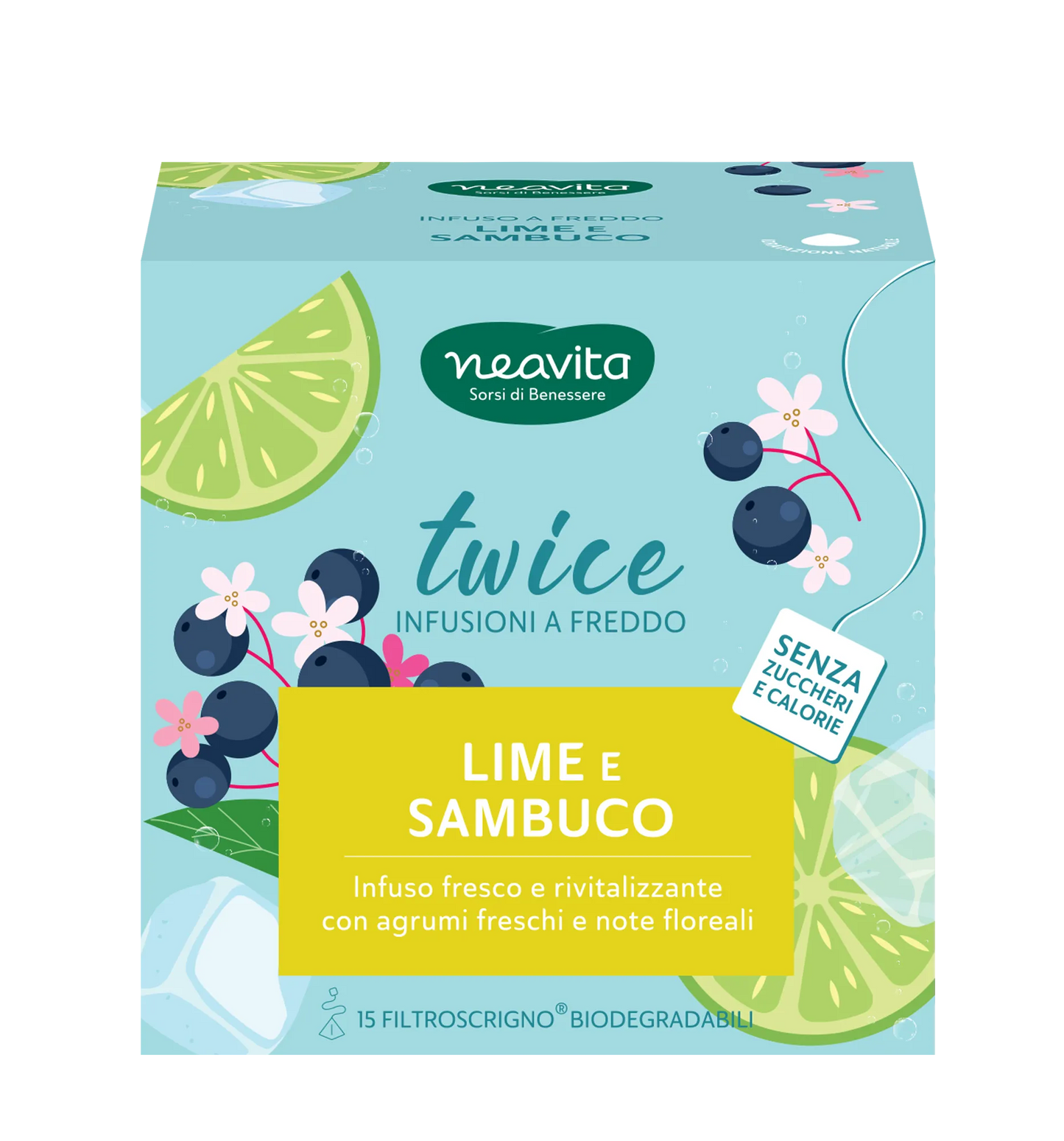 INFUSO TWICE - LIME E SAMBUCO - NEAVITA