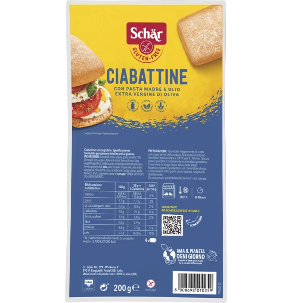 DR. SCHAR - CIABATTINE 200 gr