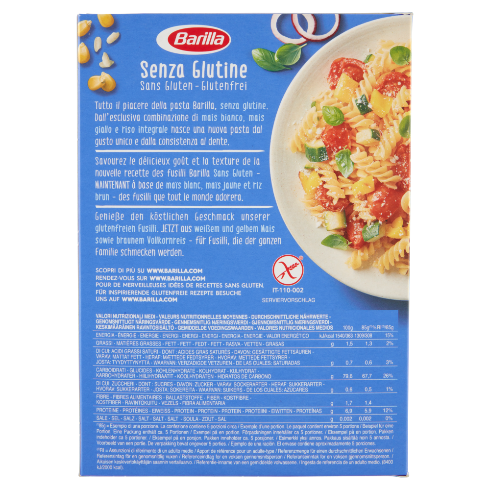 BARILLA - FUSILLI 400 gr