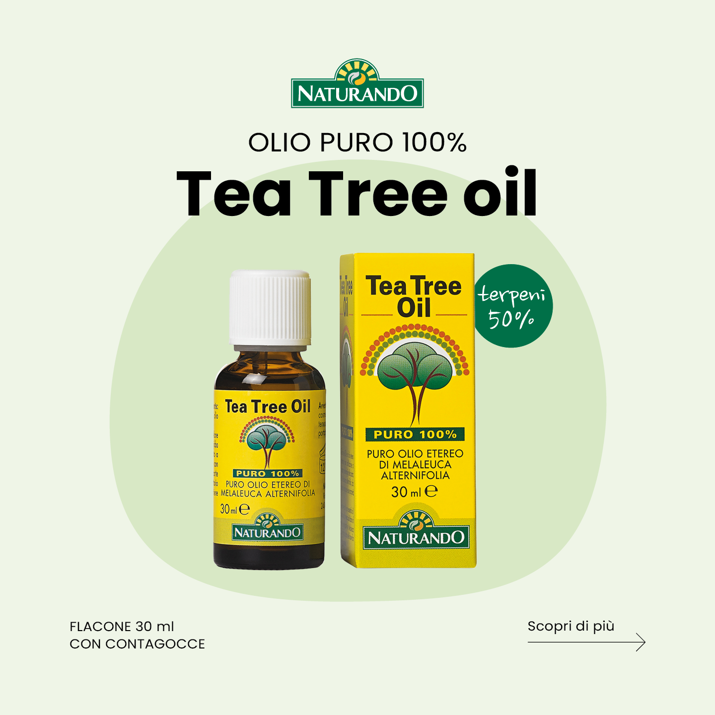 TEA TREE OIL PURO 100% - NATURANDO