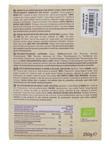 Probios Biscotti Avena Integrale e Cacao