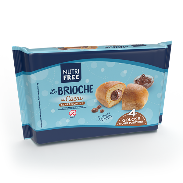 NUTRIFREE - LE BRIOCHE AL CACAO Senza Glutine 200 GR (50GRX4)