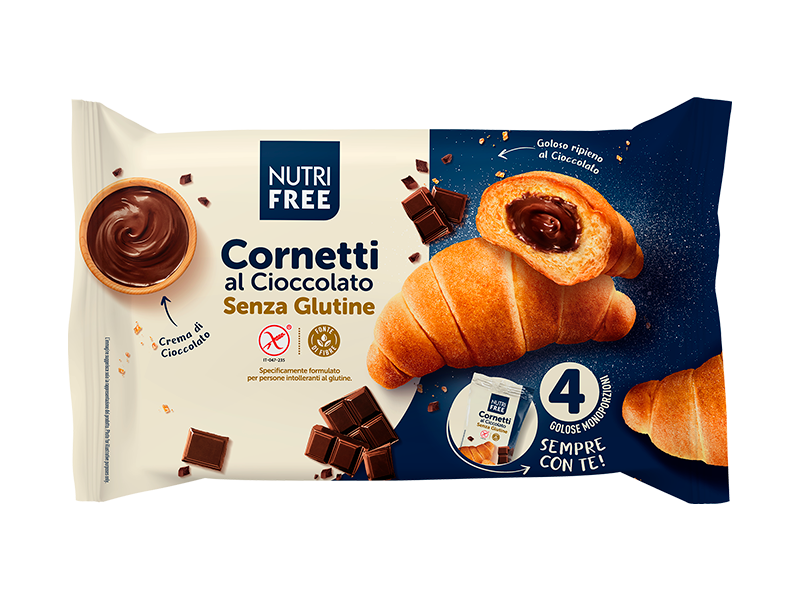 NUTRIFREE - CORNETTI AL CIOCCOLATO Senza Glutine GR 240 (60GRX4)