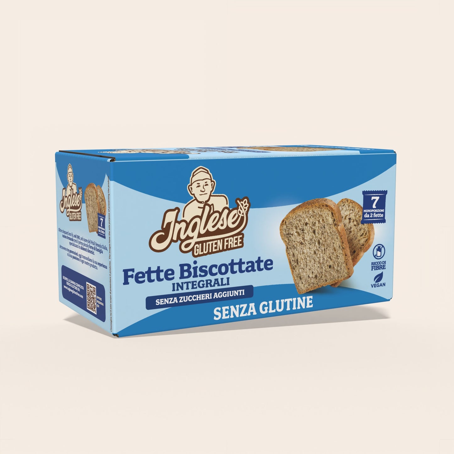 INGLESE - Fette Biscottate Integrali Senza Glutine e Senza Zuccheri Aggiunti