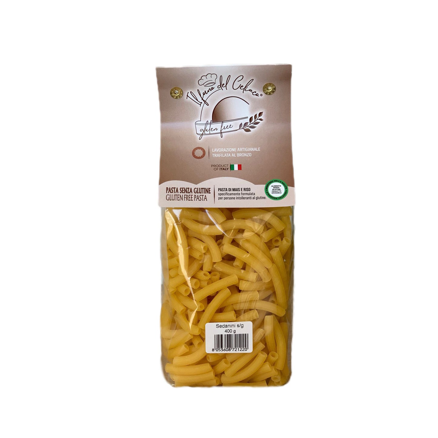 Pasta Sedanini IL FORNO DEL CELIACO - gr 400 (copia) (copia)