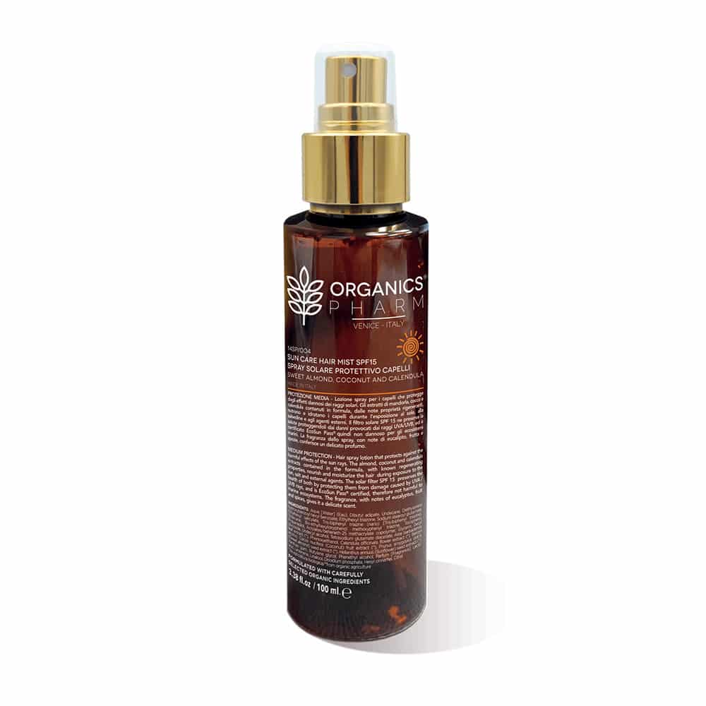 Solare Protettivo Capelli Sun Care Hair Mist SPF15 Spray 100ml - Organics Pharm