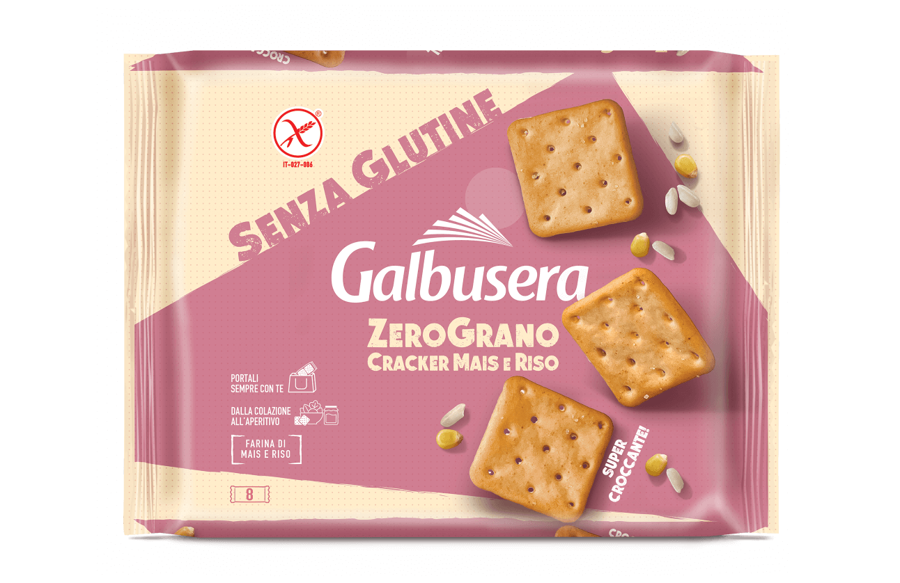 GALBUSERA - CRACKERS ZEROGRANO INTEGRALE 360 gr